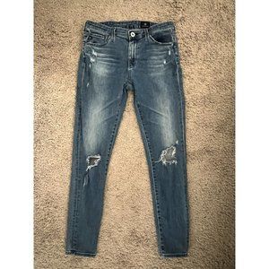 AG Adriano Goldschmied The Legging - Super Skinny Ankle Jeans. Size 27